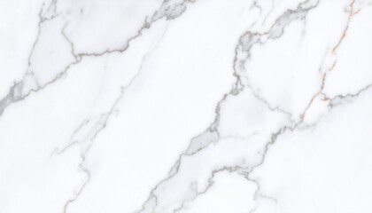 Obraz premium 白大理石の高級テクスチャ – ゴールドとグレーの繊細なベイン模様Luxury White Marble Texture with Elegant Gold and Gray Veins – High Resolution Background
