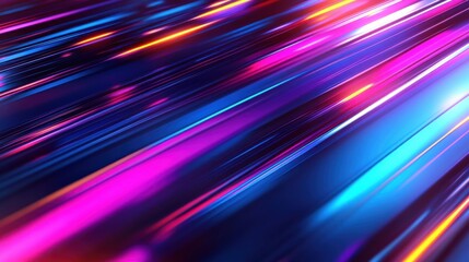 Colorful Abstract Light Streaks Creating Dynamic Energy and Motion