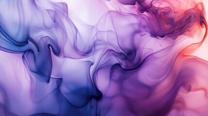 Obraz premium Abstract Swirl of Colorful Smoke in Violet and Red Hues