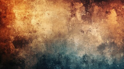 Abstract Textured Background in Warm and Cool Tones with Grunge Effect