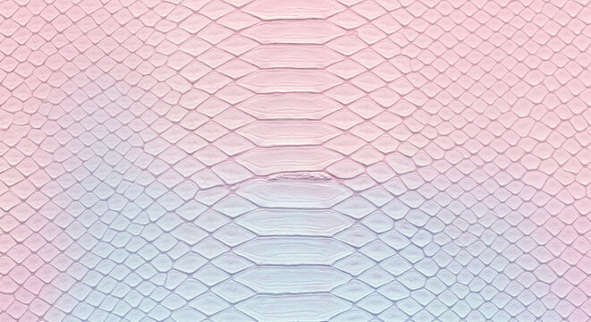 Textured snake skin pattern in gradient pink and blue colors  