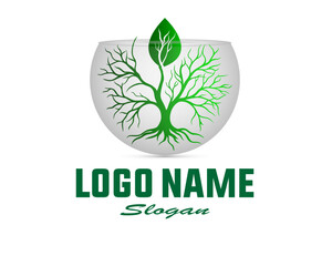Eco-Friendly Company Logo Design – Green and Sustainable Branding Template
