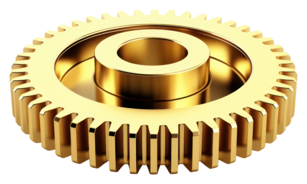 PNG Gear gold white background clockworks.
