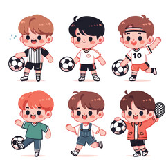 vector sheet young man playing funny cool