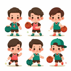 vector sheet young man playing funny cool