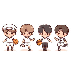 vector sheet young man playing funny cool