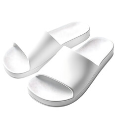 Minimalist Slip On Sandals with a Clean Design Isolated on Transparent Background