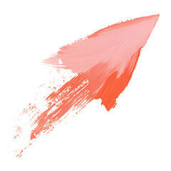 Artistic Arrow with Creative Brush Strokes in Soft Isolated on Transparent Background