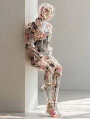 Floral Mannequin Studio Still Life, Sunlight