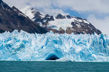 Iceberg Glacier Perito Moreno  Argentina . Bismarck Glacier is a glacier located in Los Glaciares National Park Santa Cruz Province, Argentina, and originated in the Magallanes Region in Chile