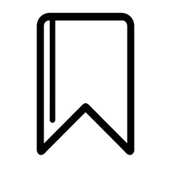 Bookmark Flag Outline Icon for Saving and Collections