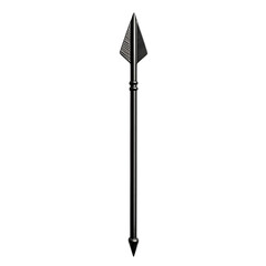 Sleek Arrow with Contemporary Finish in Classic B Isolated on Transparent Background