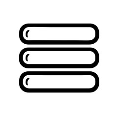 Fototapeta premium Simple Black Outline Equal Sign Icon