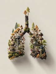 Lungs, Forest, Fungi, Nature, Health, Studio, Poster, Clean Air