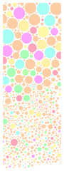 colored background circles. hand drawing. Not AI, Vector illustration