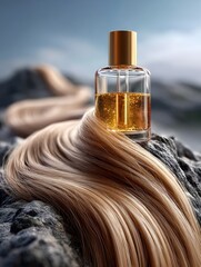 Mountain Hair Oil Beauty Product Ad
