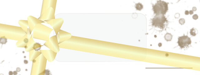 Gift Ribbon with Splash and Message Area