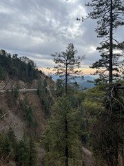 clouds over the mountains