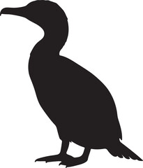 Cormorant Solid Vector Silhouette