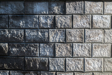 Brick wall with rough texture.