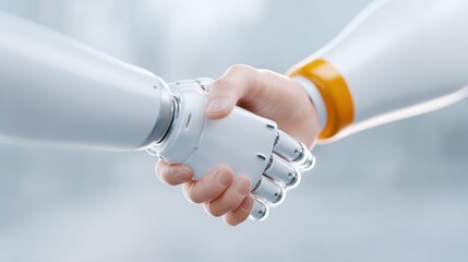 Robotic Handshake Future Collaboration