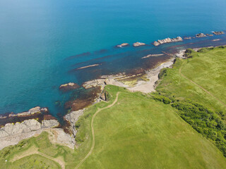 Black Sea coastline near village of Varvara, Bulgaria