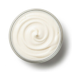  Crema Mexicana top view isolated on a white background