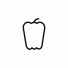 bell pepper icon sign vector