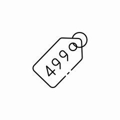 price tag icon sign vector