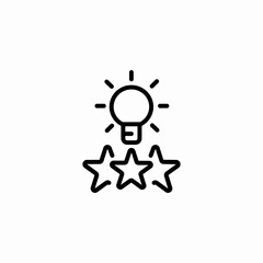 star idea icon sign vector