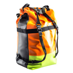 Rugged Waterproof Dry Bag with Reinforced Design Isolated on Transparent Background
