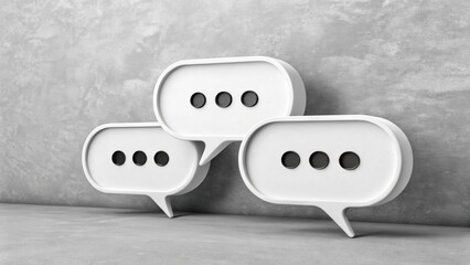 Creative communication ideas modern workspace graphic design minimalist environment close-up view visual concept
