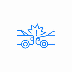 car accident icon sign vector