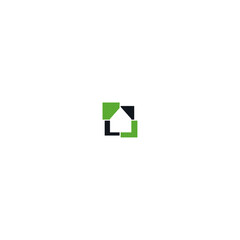 Real estate logo icon flat vector design