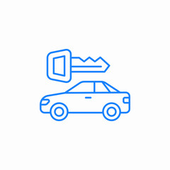 Fototapeta premium car key icon sign vector