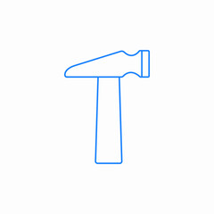 hammer tool icon sign vector