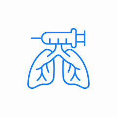 human lungs icon sign vector