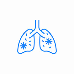 lung disease icon sign vector
