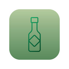 Hot sauce bottle icon. Vector