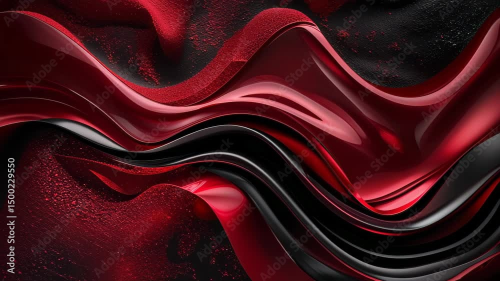 Poster elegant ruby and black abstract texture with deep red glossy background