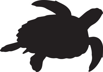 OLIVE RIDLEY SEA TURTLE SILHOUETTE