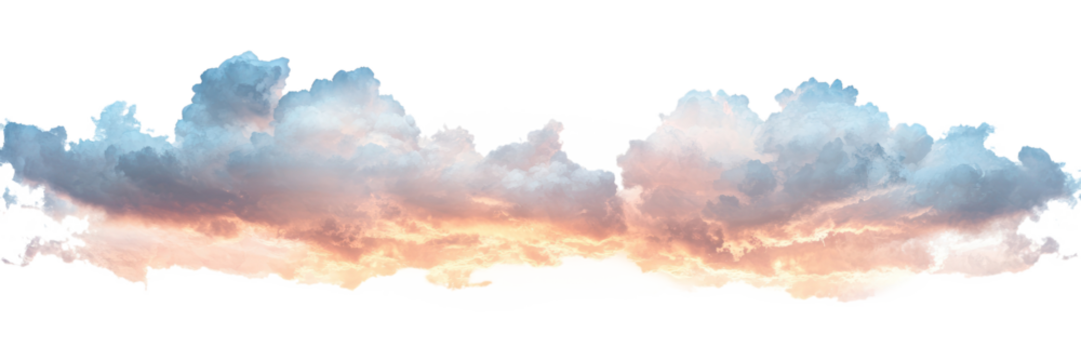 PNG Aesthetic evening sky clouds background scenery.