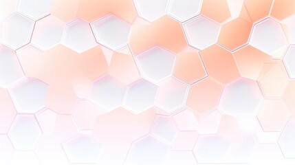 Minimal White Geometric Hexagon Abstract Background 