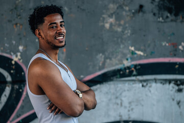 portrait of a young man on the street