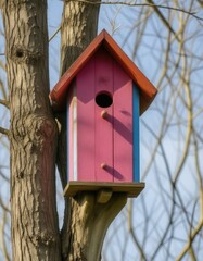 bird house on a tree