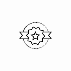bursting star icon sign vector