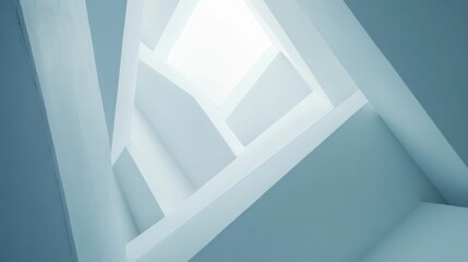 Minimal White Geometric Hexagon Abstract Background 