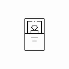 hotel keycard icon sign vector