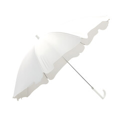 Elegant Compact Beach Umbrella with a Refined Minim Isolated on Transparent Background