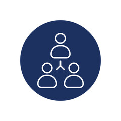 Team icon vector stock illustration